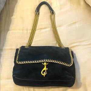 Rebecca Minkoff Chic Black and Gold Chain Shoulder Bag